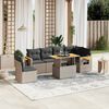 vidaXL Garden Sofa Set Grey