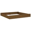 vidaXL Sandbox Honey Brown Solid Pine Wood Large Breathable Design