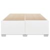 vidaXL Bed Frame without Mattress White 137 x 74.8 " Faux Leather