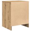 vidaXL Bedside Cabinet Set of 2 Artisan oak Engineered wood Medium