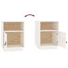 vidaXL Bedside Cabinet Set of 2 White