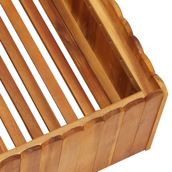 vidaXL Raised Bed Natural wood color Solid acacia wood Medium