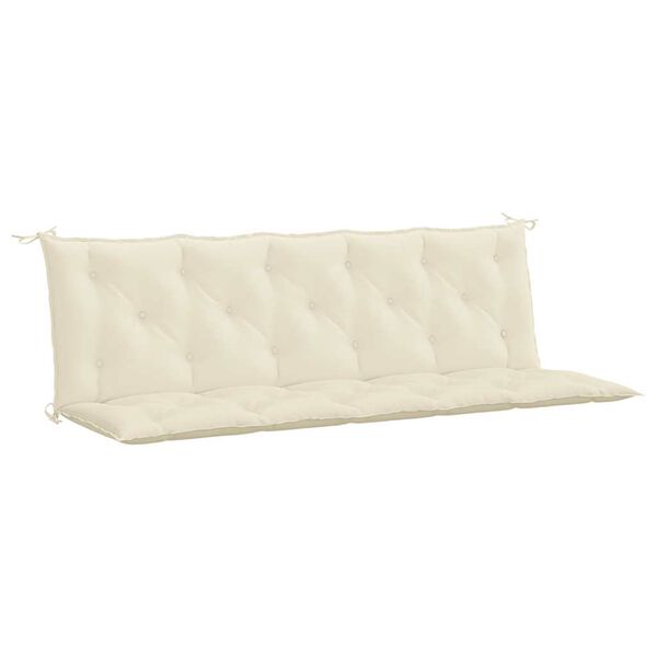 vidaXL Garden Bench Cushion Set of 2 Cream White