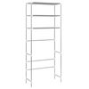 vidaXL Storage Rack Over Laundry Silver