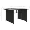 vidaXL Garden Lounge Set Black
