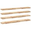 vidaXL Floating Shelves 4 pcs 47.2x7.9x1.6" Untreated Solid Wood Acacia