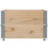 vidaXL Pallet Collars 2 pcs 31.5x23.6" Solid Wood Pine