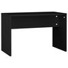 vidaXL Dressing Table Set With LED Black Engineered wood, acrylic