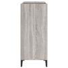 vidaXL Record Cabinet Grey Sonoma Engineered Wood Medium Record Cabinet