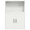 vidaXL Bookcase White Engineered Wood Compact Bookcase Rectangular