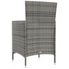 vidaXL Outdoor Dining Set Grey