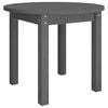 vidaXL Coffee Table Grey Solid pine wood Compact Simplistic