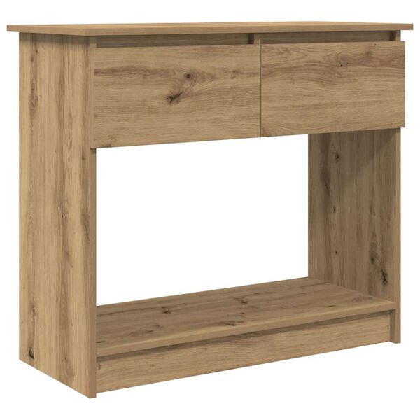 vidaXL Console Table Artisan oak Engineered wood Medium Console Table