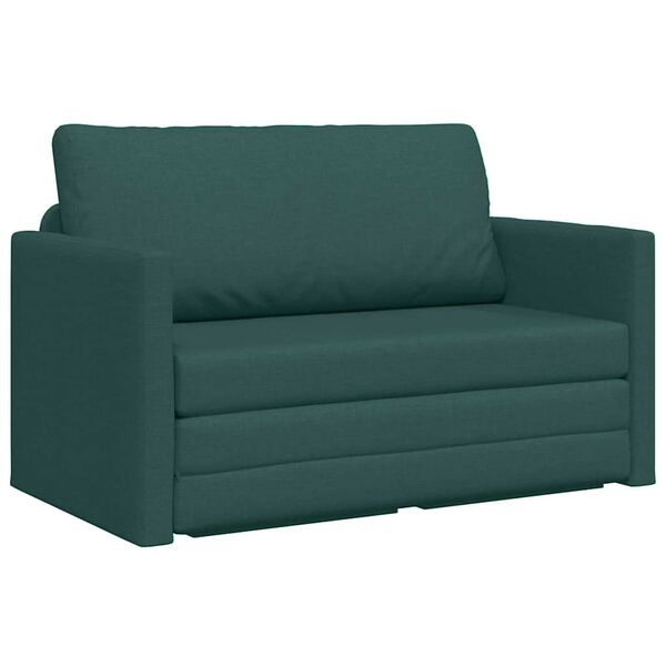 vidaXL Sofa Bed Dark Green 48.82 x 27.95 x 30.71 in Velvet