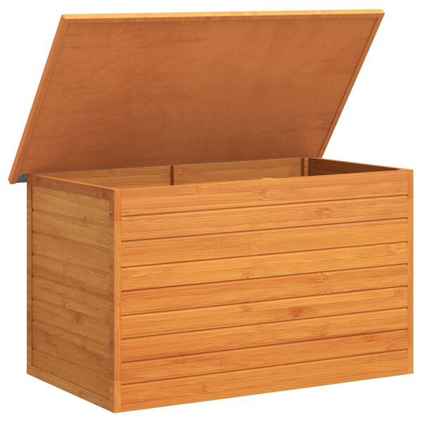 vidaXL Storage Box Brown Fir wood, plywood, waterproof roof