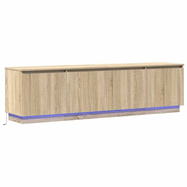 vidaXL TV Cabinet Sonoma Oak 70.87 x 14.96 x 19.29 in Engineered Wood
