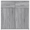 vidaXL Sideboard Gray Sonoma 31.1"x15"x31.5" Engineered Wood