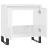 vidaXL Bathroom Cabinet High gloss white Engineered wood, iron Standard