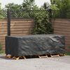 vidaXL Furniture Cover Plain Black 86.61 x 43.31 x 27.56 in 210D