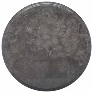 vidaXL Table Top Black Marble 15.7in x 1.0in Durable Table Top Round