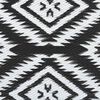 vidaXL Outdoor Rug Black, White Polypropylene 47.2 x 70.9 in