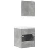 vidaXL Bathroom Furniture Set Concrete Grey, White