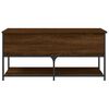 vidaXL Storage Bench Brown oak Engineered wood, metal