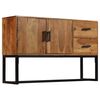vidaXL Sideboard Natural Brown Solid Acacia wood, Iron, Engineered wood