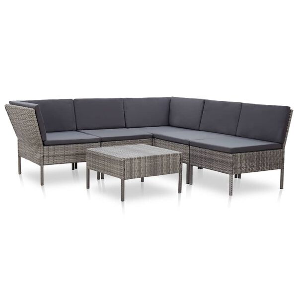vidaXL Garden Lounge Set Grey