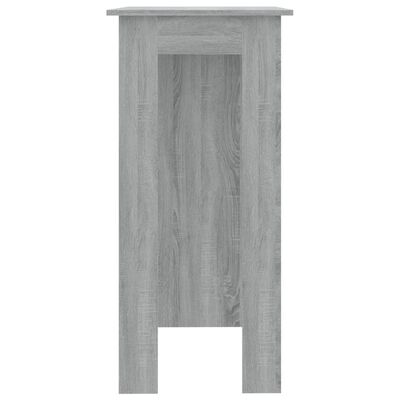 vidaXL Bar Table with Shelf Gray Sonoma 40.2"x19.7"x40.7" Engineered Wood