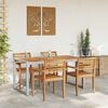 vidaXL Garden Dining Table Grey 62.99 x 31.50 x 29.53 in