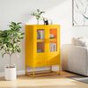 vidaXL Highboard Mustard Yellow Cold-rolled Steel Tall Highboard