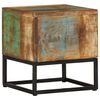 vidaXL Side Table Multicolor Solid reclaimed wood 11.8x11.8 in Durable
