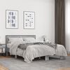 vidaXL Bed Frame Gray sonoma Engineered wood, metal, plywood Double