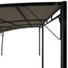 vidaXL Sunshade Awning Taupe Powder-coated steel, fabric (100% polyester)