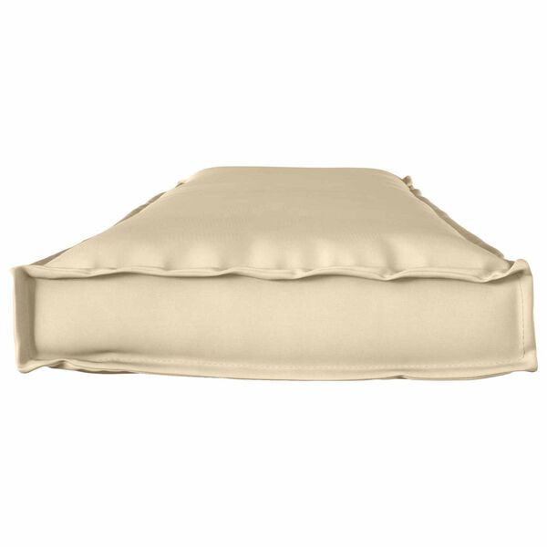 vidaXL Cushion Beige 55.12 x 15.75 x 3.15 in Oxford Fabric
