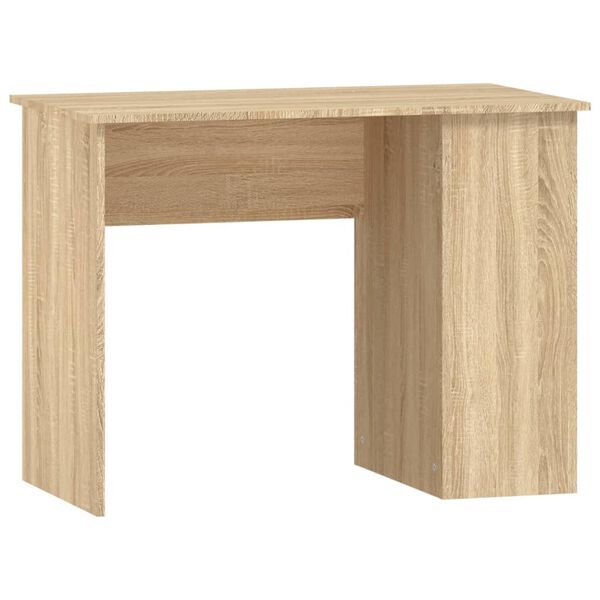 vidaXL Desk Sonoma Oak Engineered Wood Medium Desk Rectangular