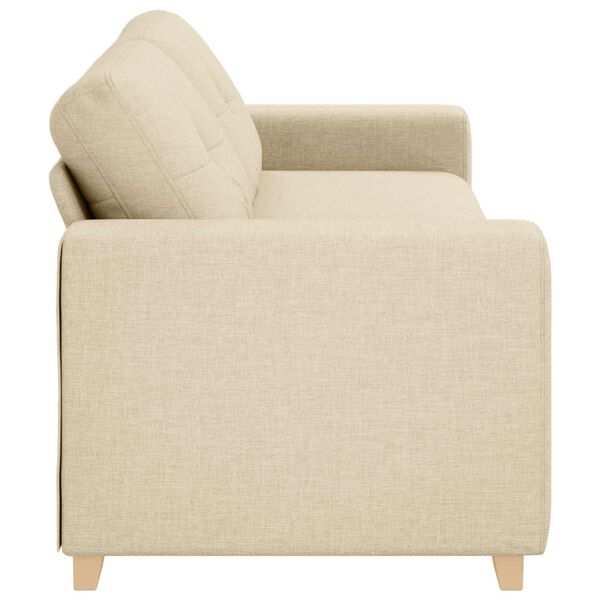 vidaXL Sofa Cream 87.01 x 30.71 x 31.50 in Fabric