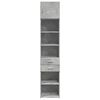 vidaXL Slim Storage Cabinet Concrete Grey Engineered Wood Slim