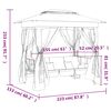 vidaXL Garden Gazebo Green Powder-coated steel Large