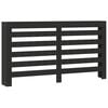 vidaXL Radiator Cover Black 68.9x7.9x32.3" Engineered Wood