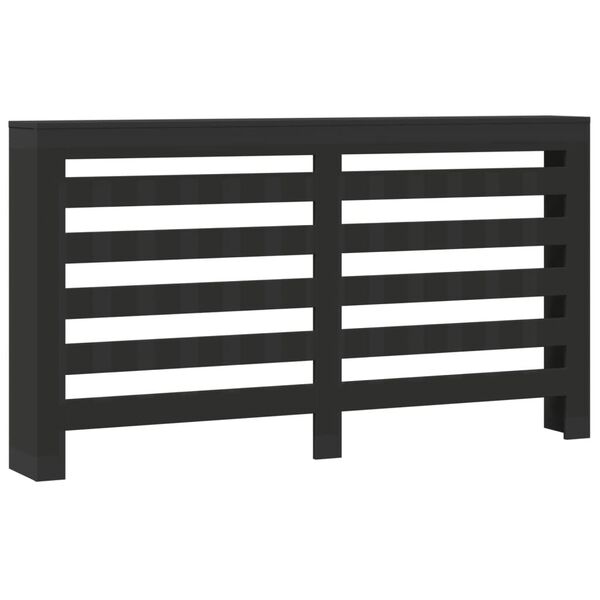 vidaXL Radiator Cover Black 68.9x7.9x32.3" Engineered Wood