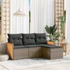 vidaXL Garden Sofa Set Grey