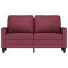 vidaXL 2-seater Sofa Wine Red Fabric (100% polyester), metal, textilene