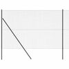 vidaXL Fence with Posts Gray 59.1" x 393.7" Steel