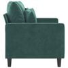 vidaXL 2-seater Sofa Dark Green Velvet (100% polyester) 2-seater