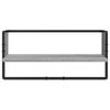 vidaXL Wall Shelf Set Set of 4 Grey Sonoma Engineered wood, metal