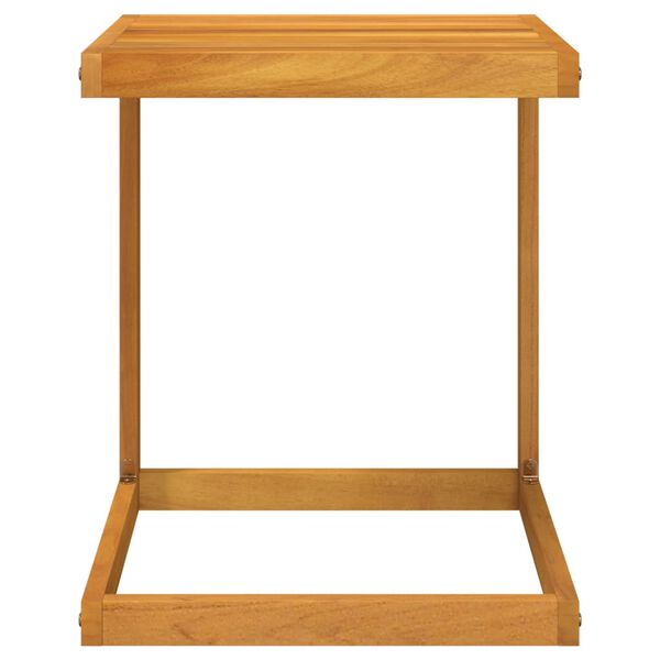 vidaXL C Table Natural Wood Solid Acacia wood Small Durable C Table