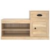 vidaXL Shoe Cabinet Sonoma Oak Engineered wood 39.4 in x 16.5 in x 23.6 in