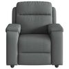 vidaXL Recliner Chair Dark Gray 100% polyester, metal, plywood Large